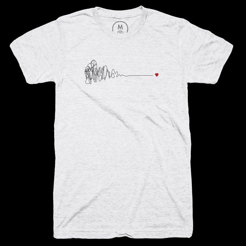 Squiggle Heart Black